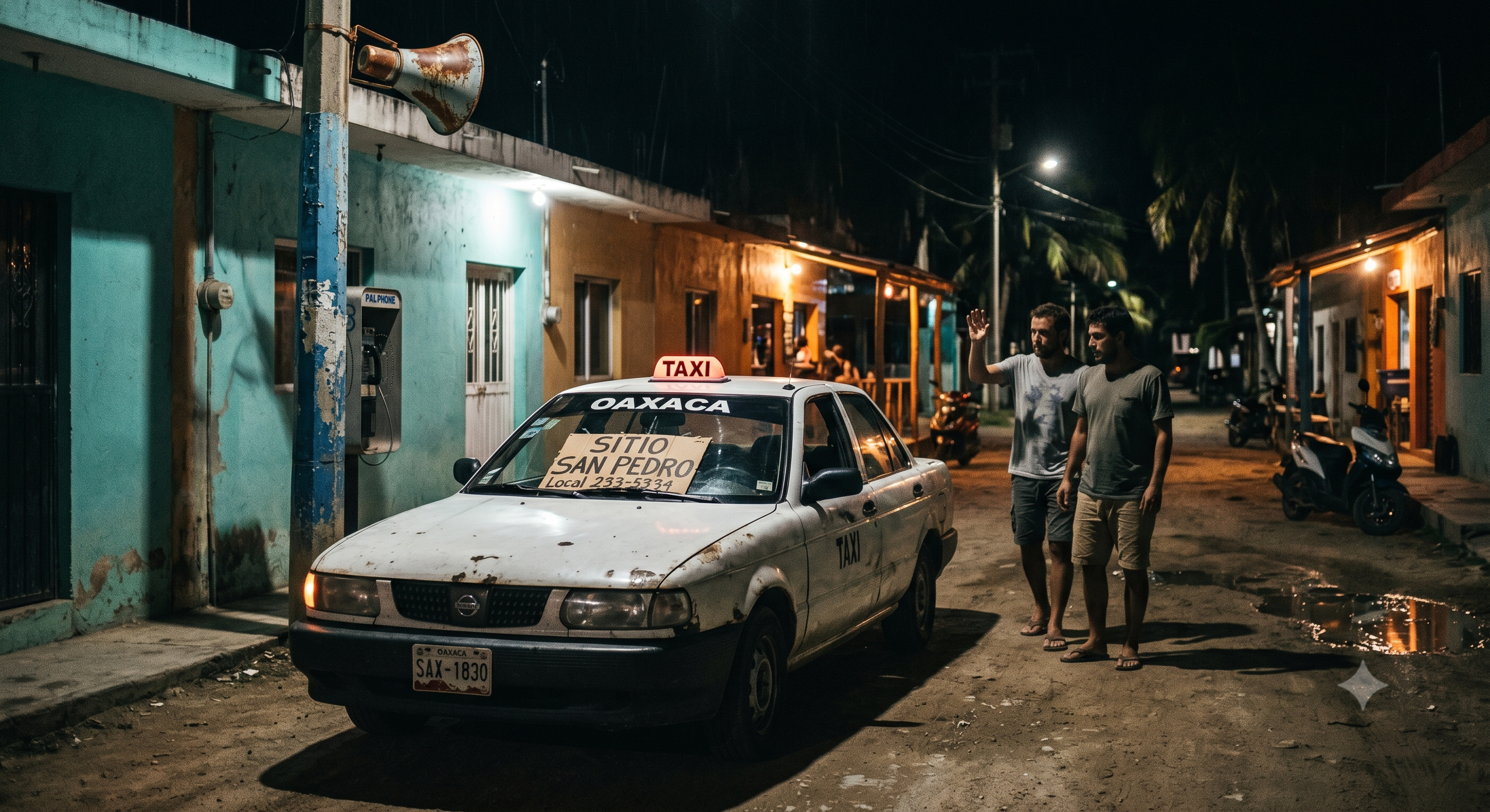 A dark, atmospheric look at a remote location at night